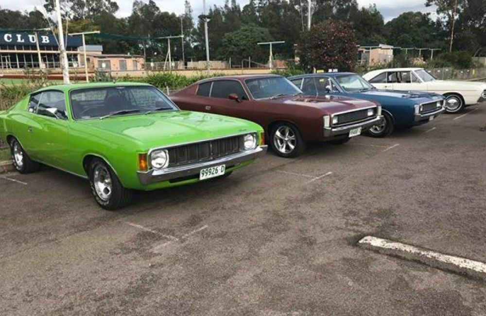 Edgeworth Club carpark before a run