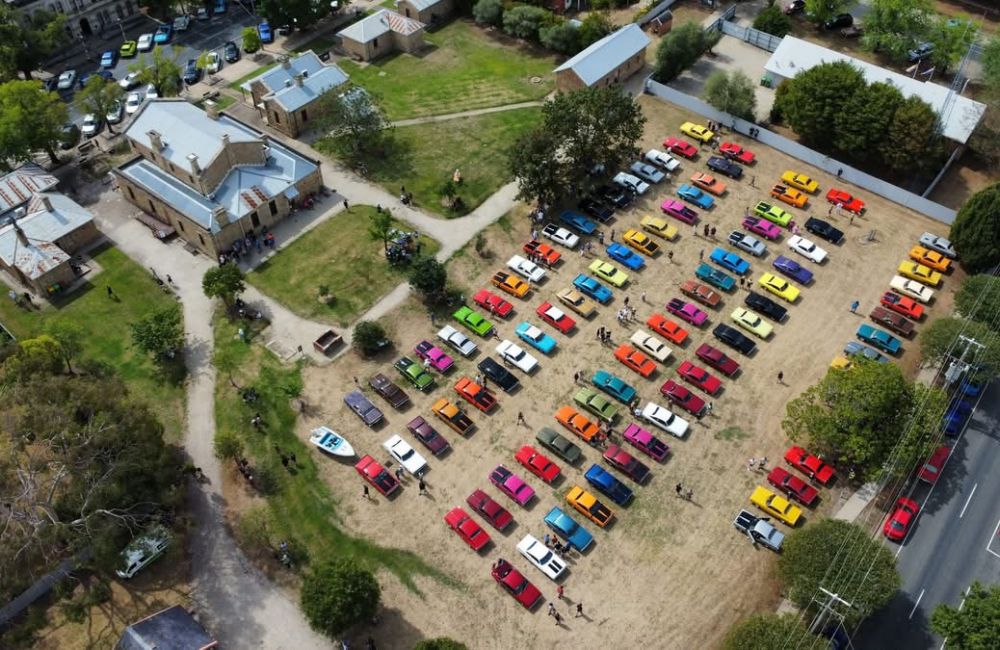 Chryslers on the Murray 2026 aerial Charger photo