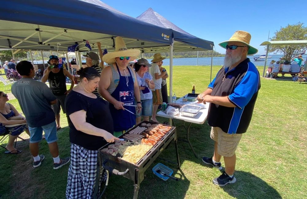 BBQ time at Karuah Austraila Day 2023