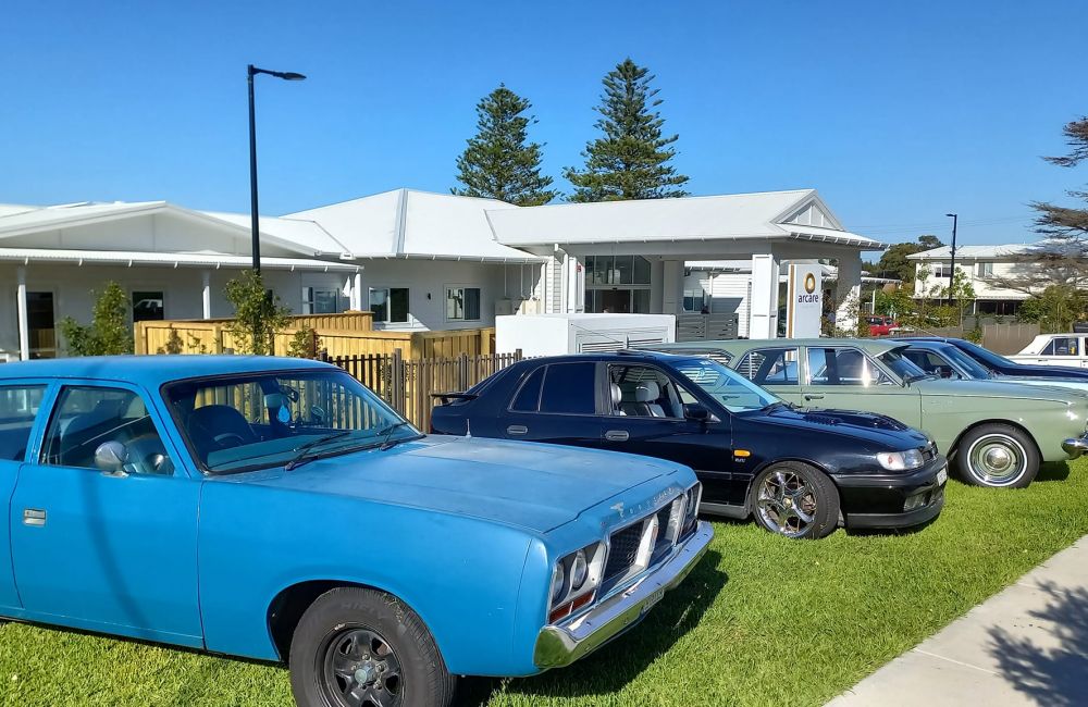 Some more cars on display at Arcare Display day at Warners Bay 2025